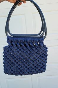 Brand new blue knit bag